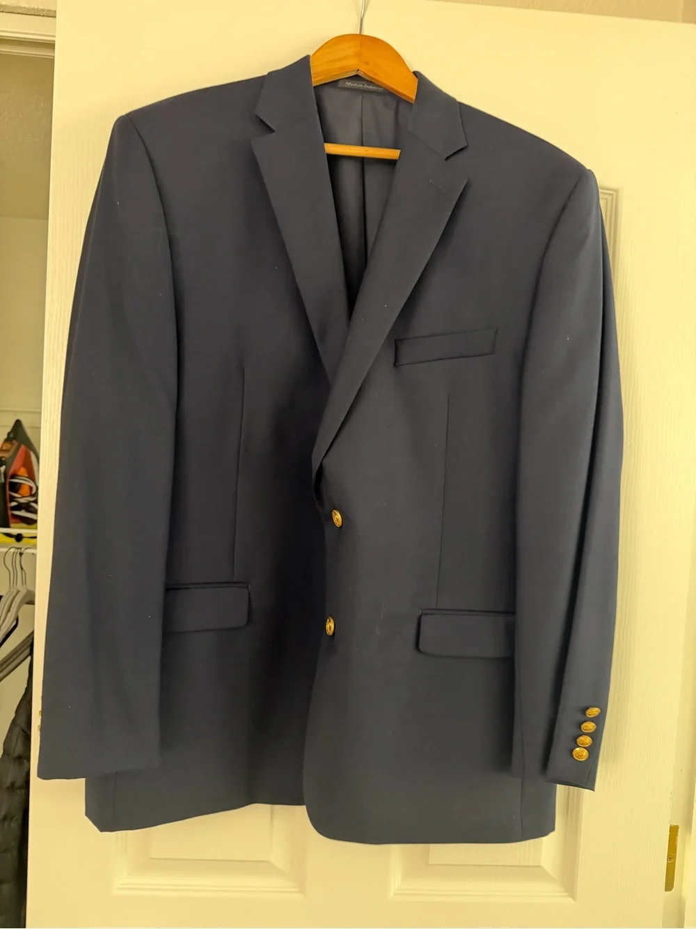 Ralph Lauren Navy Blazer with Gold Buttons